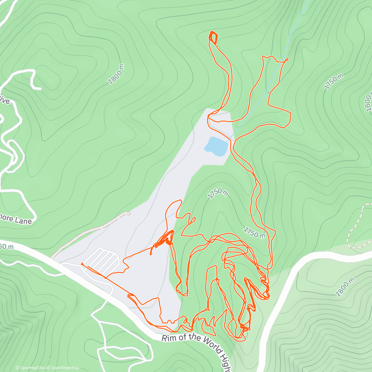 Map of the activity, Friday fun at SkyPark