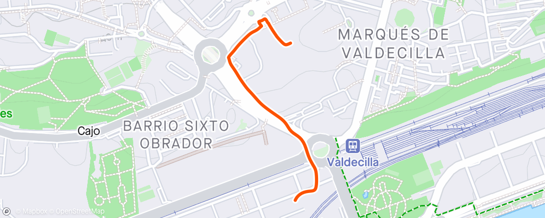 Mappa dell'attività Caminata de mañana