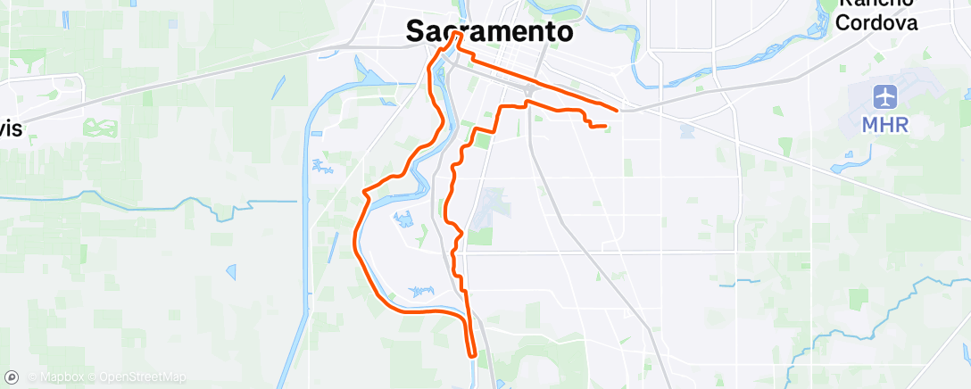 Map of the activity, South River Ride Lite