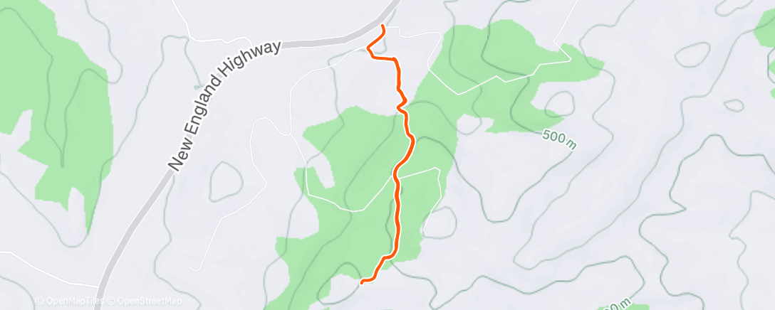 Map of the activity, Morning Walk