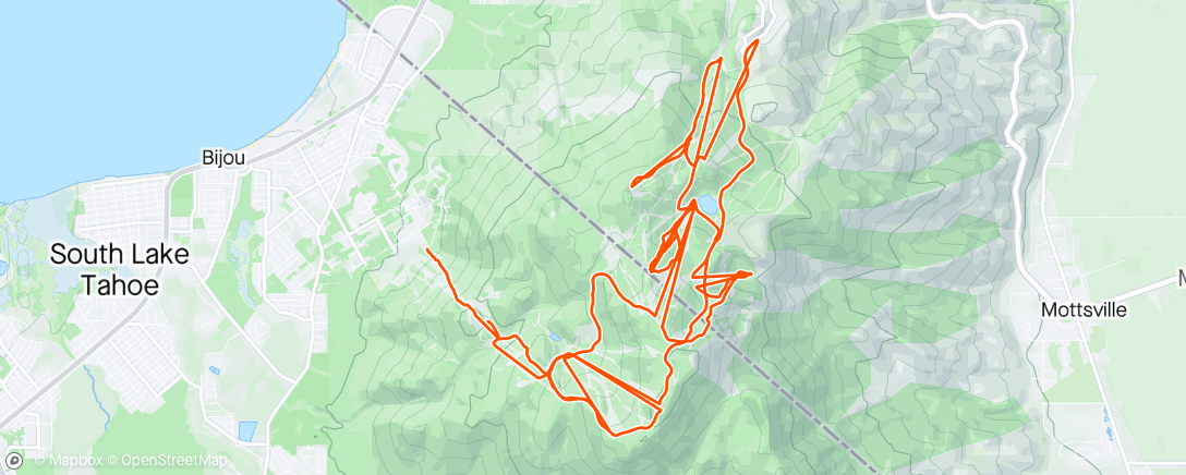 Map of the activity, Three Comets, Two Motts, and A Face (plus other fun!). A good half day at Heavenly.