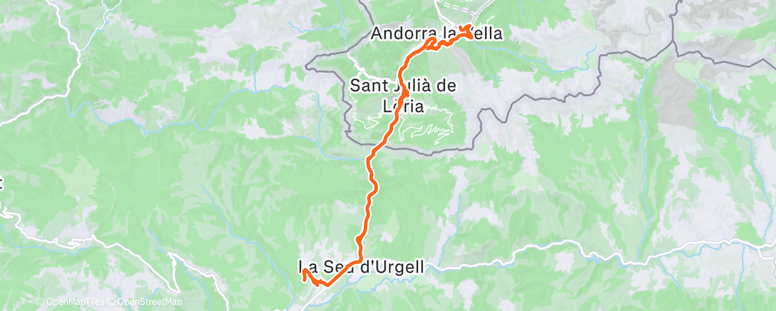 Carte de l'activité Afternoon Ride