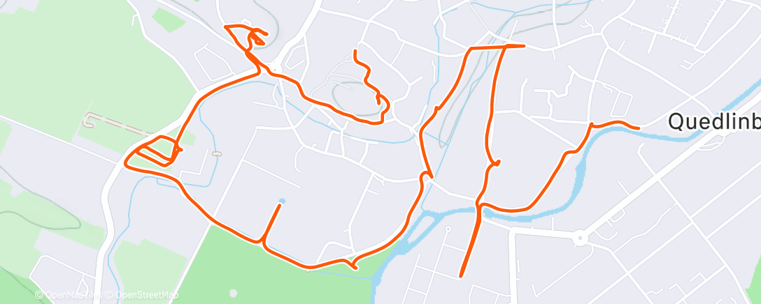 Map of the activity, Mittagspaziergang