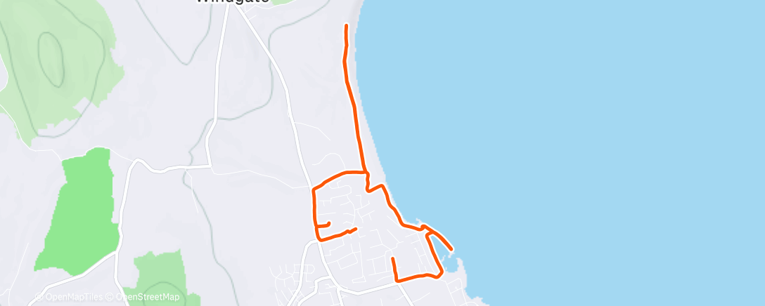 Map of the activity, Cristeas Day Run