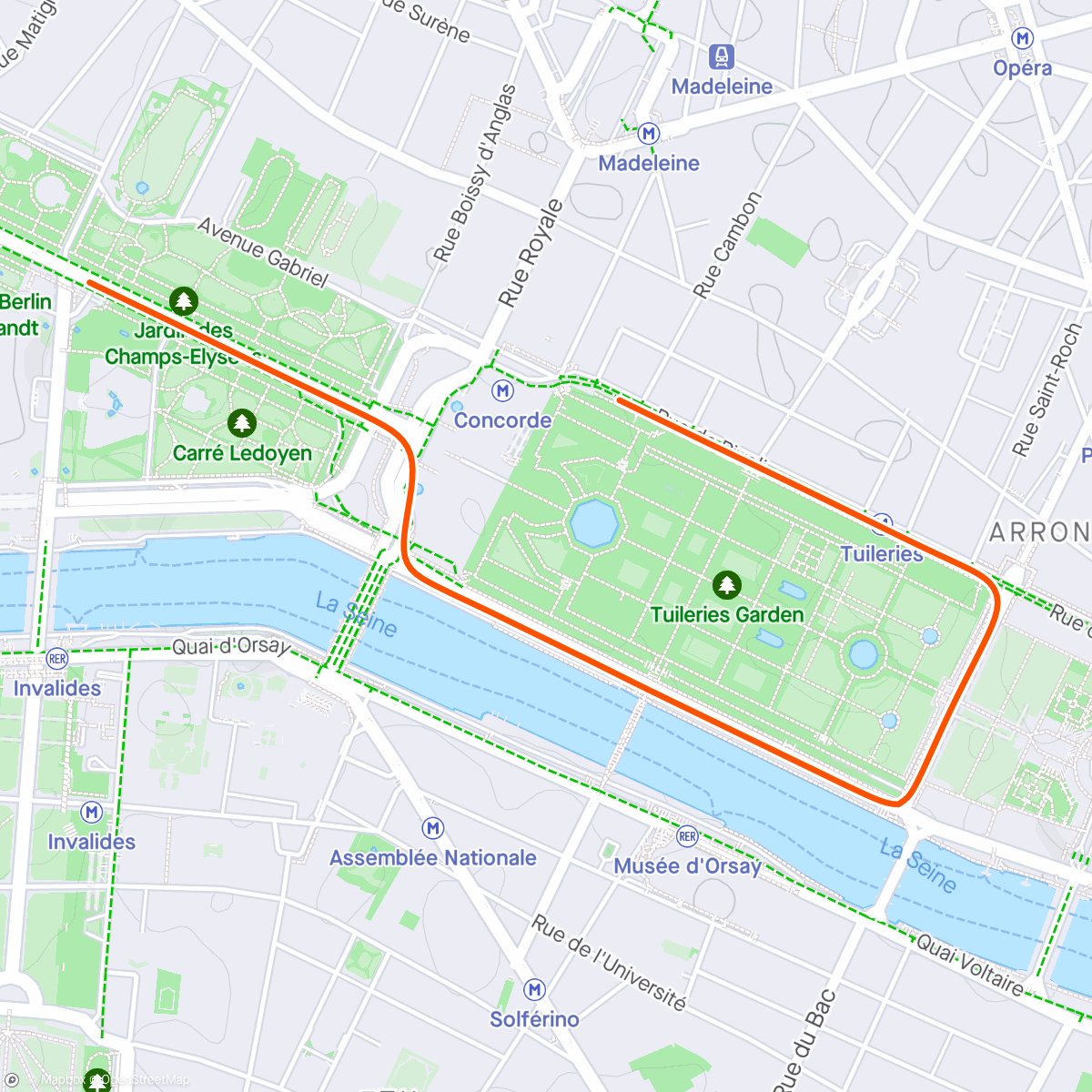Map of the activity, Zwift - Group Ride: Valhalla Fruitiful Team Chase (C) on Lutece Express in Paris