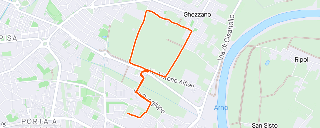 Карта физической активности (Corsa dell'ora di pranzo)
