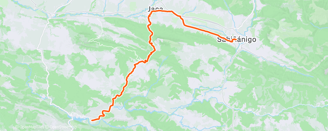 Map of the activity, De la Peña a Sabi