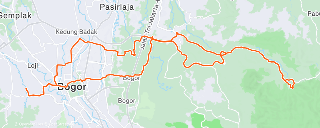 Карта физической активности (Morning Ride)