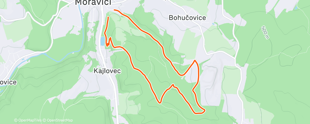 Карта физической активности (Morning Hike)