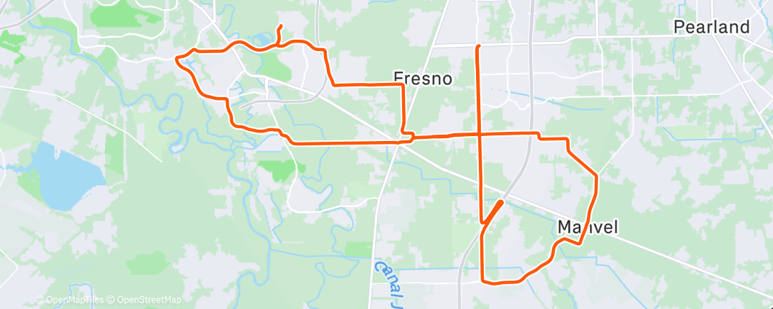 Map of the activity, Morning Ride