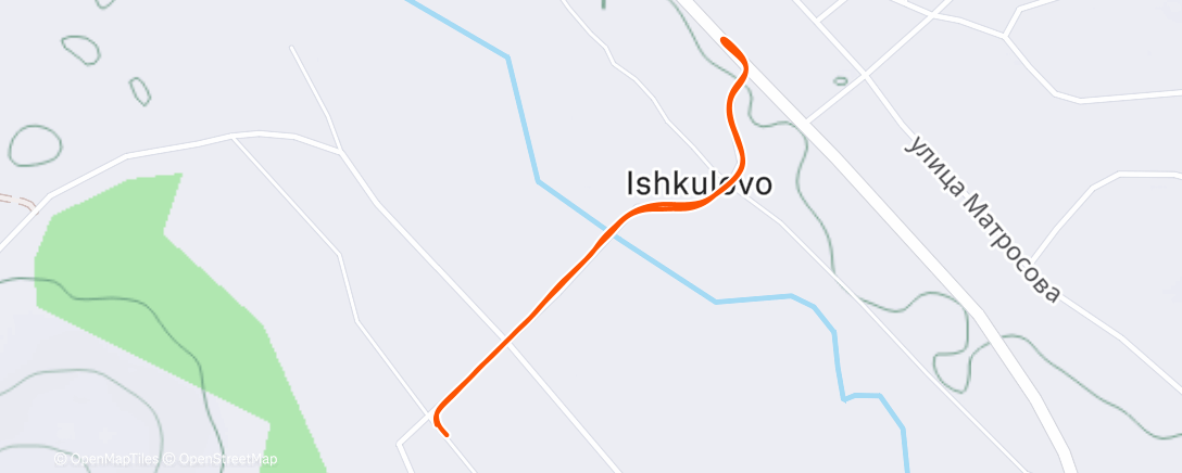 Map of the activity, Night Run