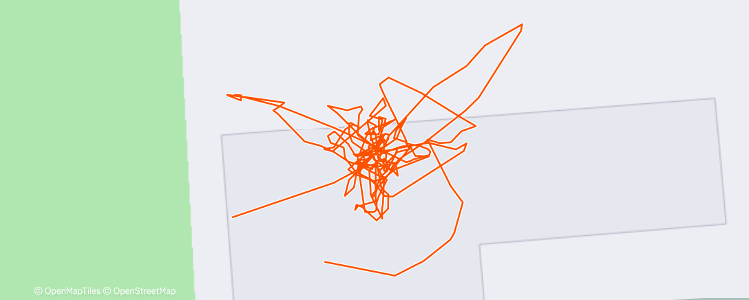 Map of the activity, Afternoon Workout