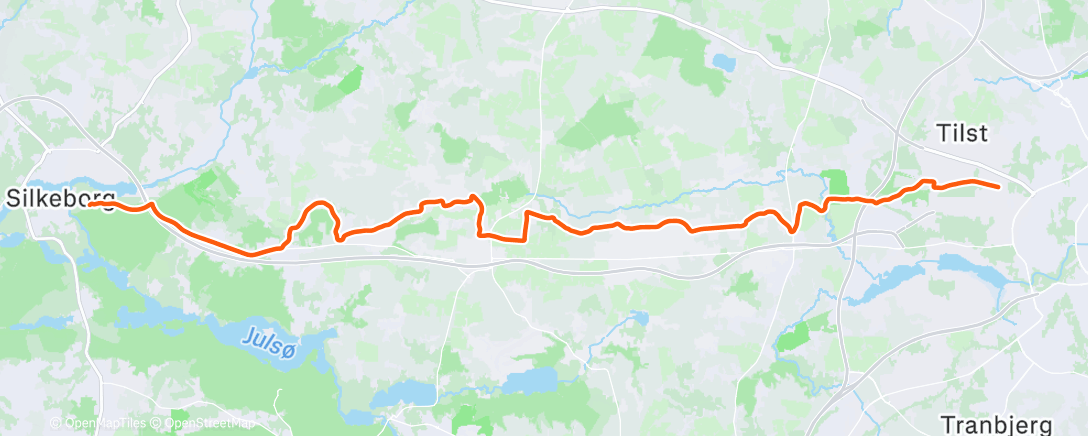 Map of the activity, Afternoon Ride