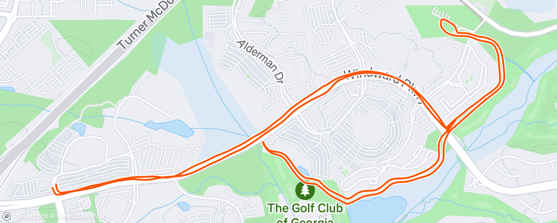 Map of the activity, Morning Trail Run
