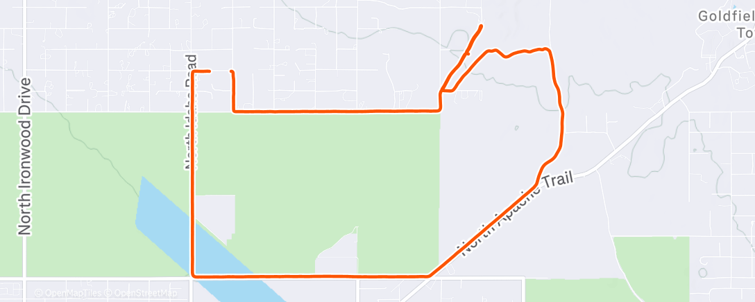 Map of the activity, Lunch Run