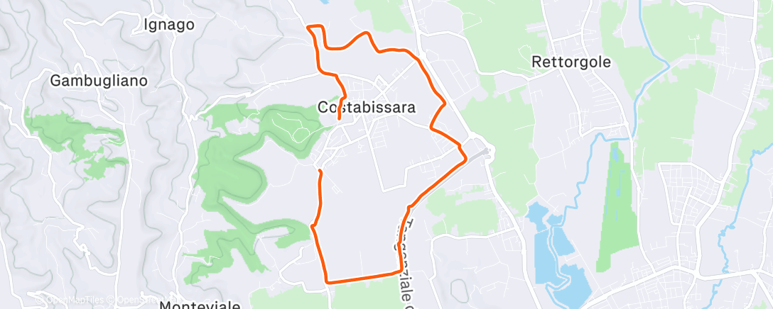 Mapa de la actividad (Morning Run)