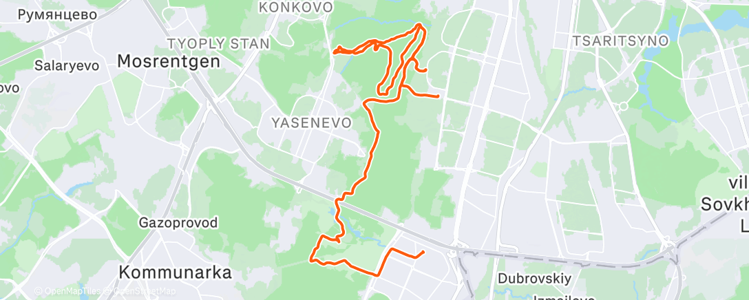 Карта физической активности (BMC Fourstroke 01 testdrive)