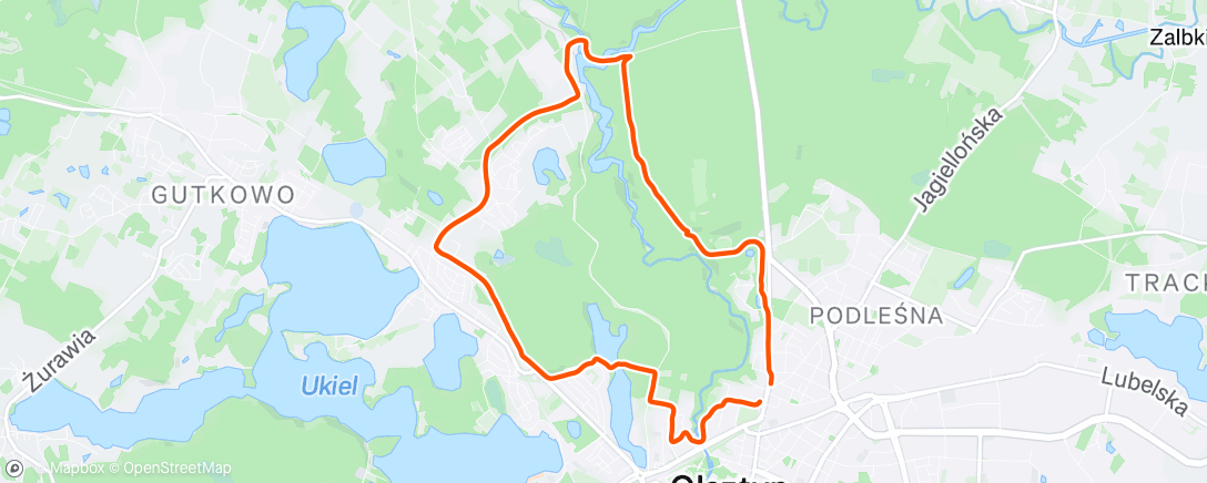 Map of the activity, Afternoon Walk