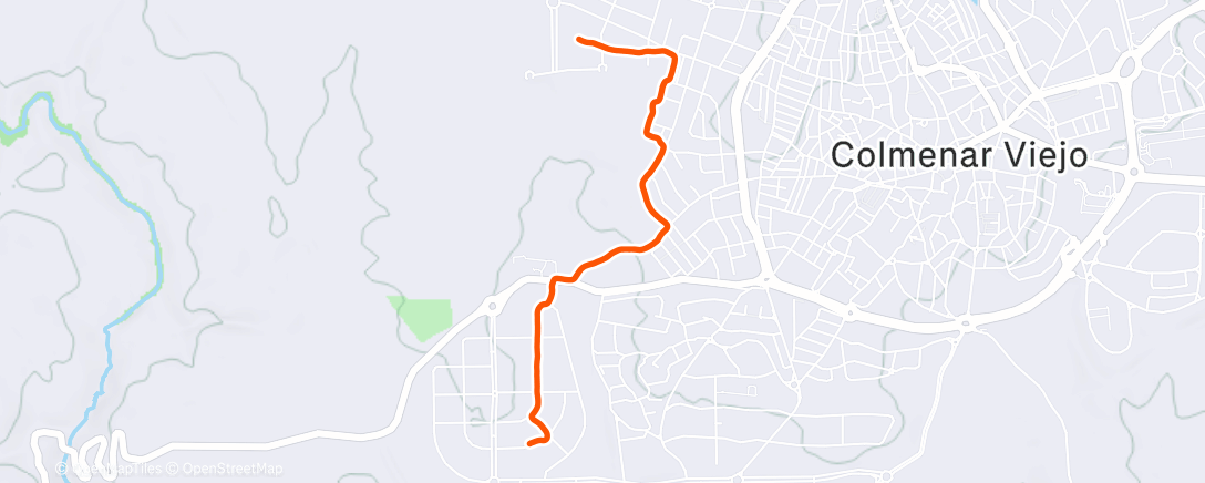 Map of the activity, Carrera de tarde
