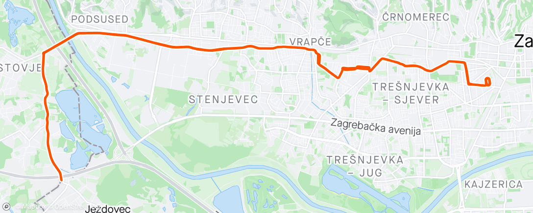 Map of the activity, Velodromo