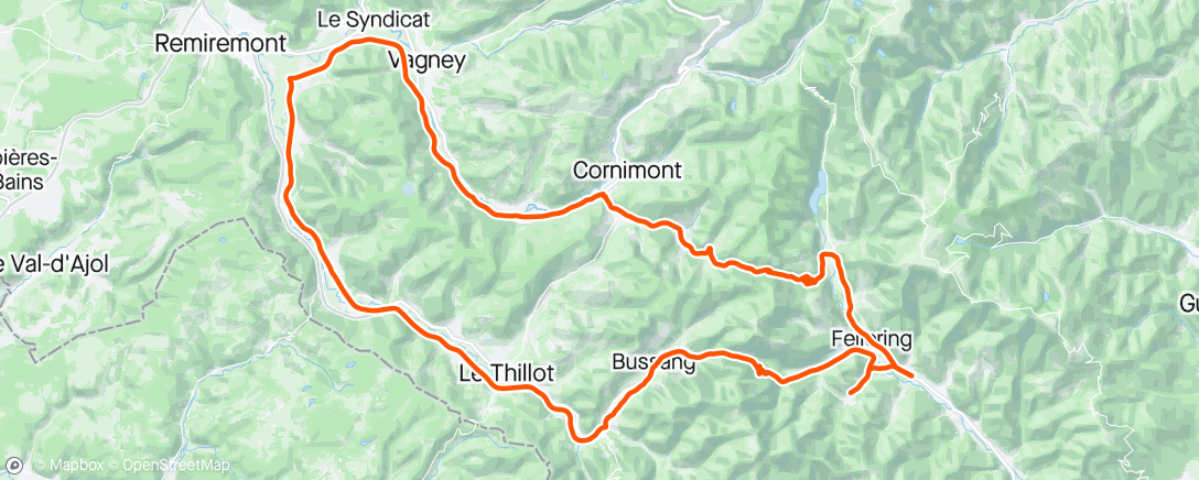 Map of the activity, Sortie vélo le matin 🌤️💨🥶🤩