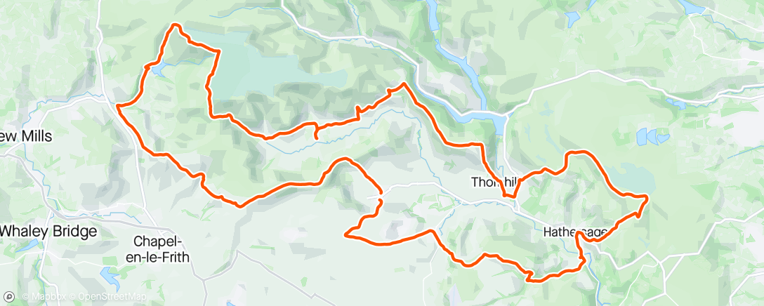 Map of the activity, 70km Peak District Birthday Bash. 4th lady! Perfect running weather and 30 minutes quicker than 2 years ago 🥳 training paying off!