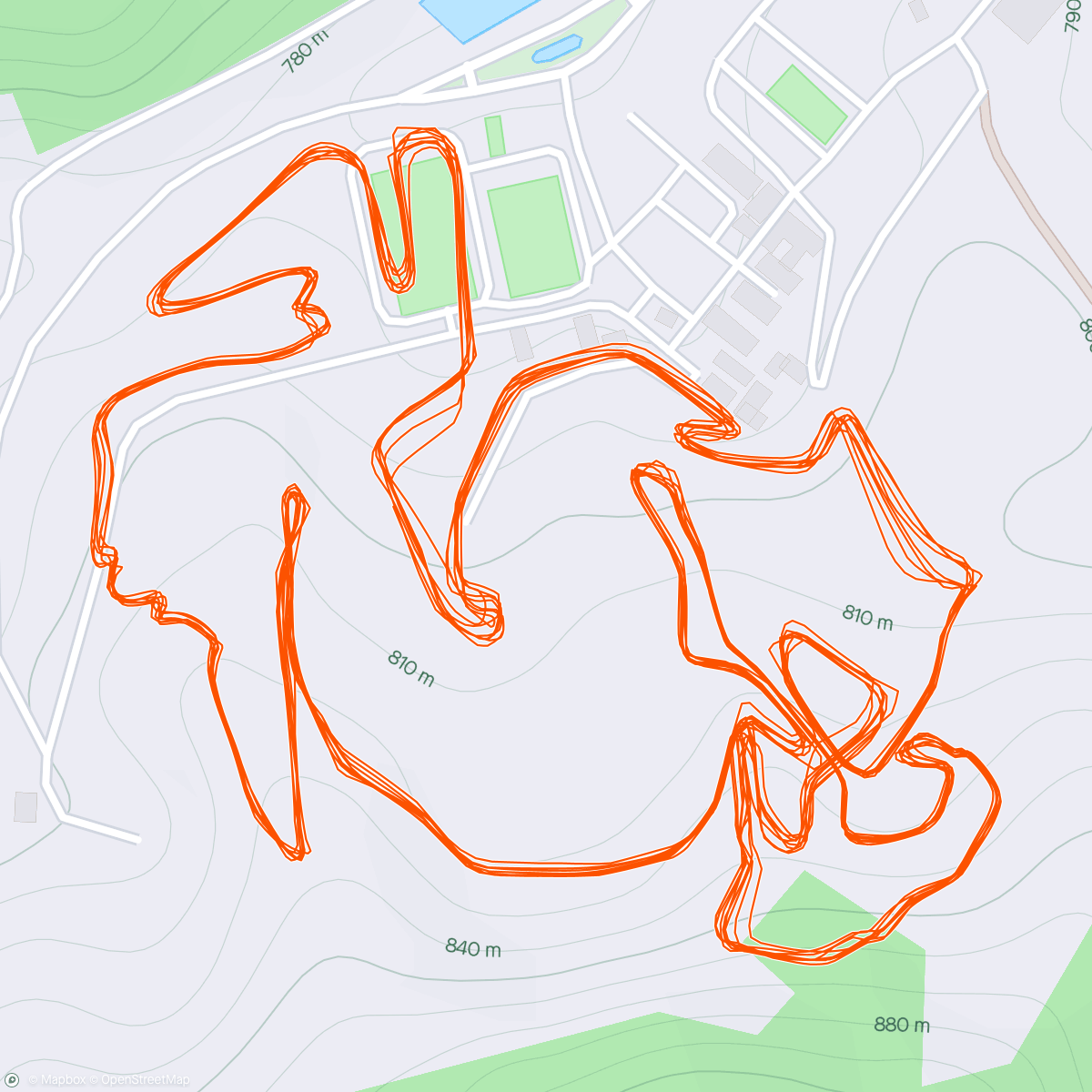 Map of the activity, XCO 2nd 🥈