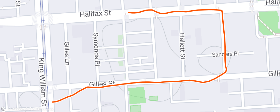 Map of the activity, Afternoon Walk