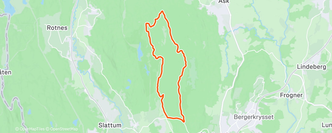 Map of the activity, Første tur på pigg.