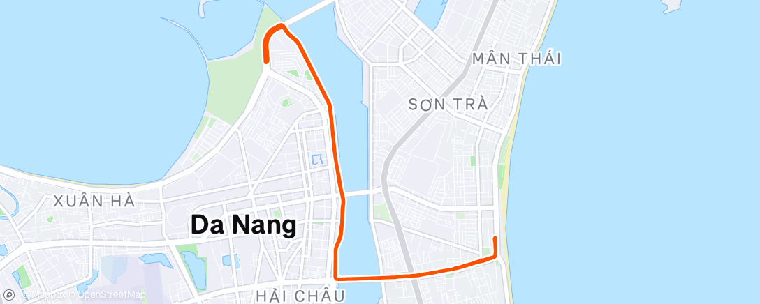 Map of the activity, Morning Run