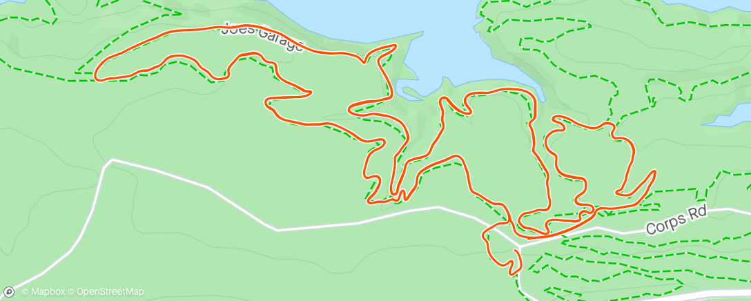 Map of the activity, Iron mt mtb race