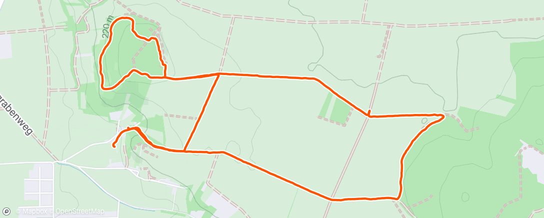 Map of the activity, Spaziergang am Morgen
