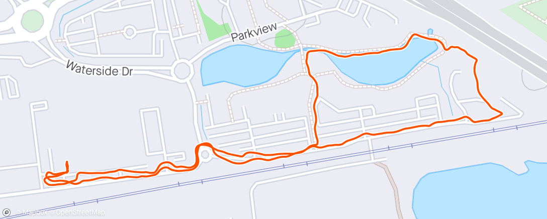 Map of the activity, Lunchtime walk