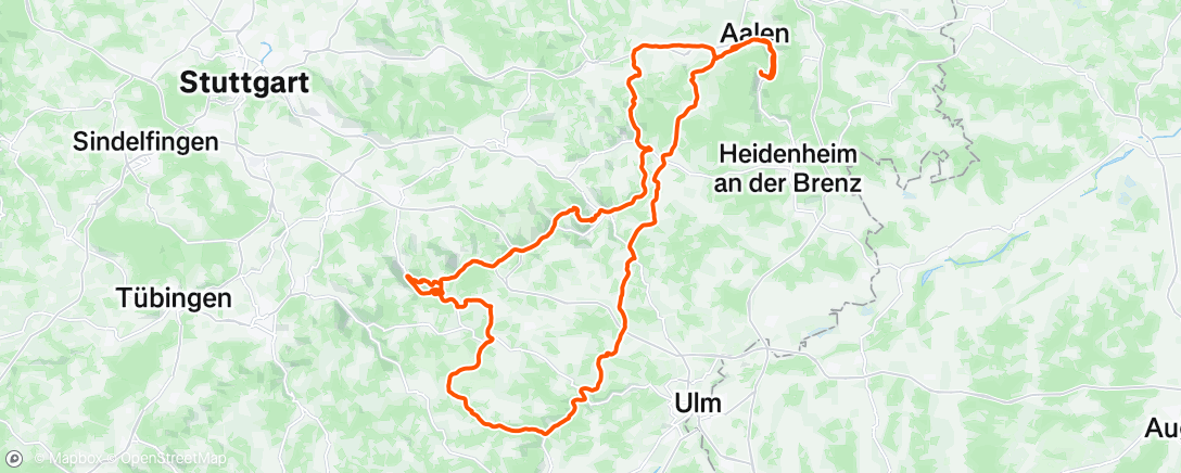 Map of the activity, Fahrt am Morgen