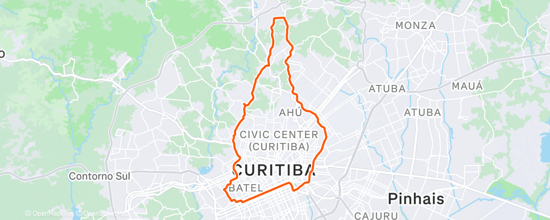Map of the activity, 2026-01-04Ride