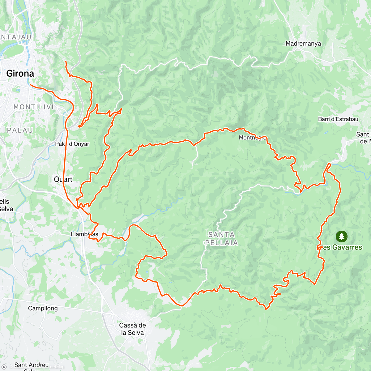 Mapa de la actividad, Girona 3 | New Bike Day 🥹