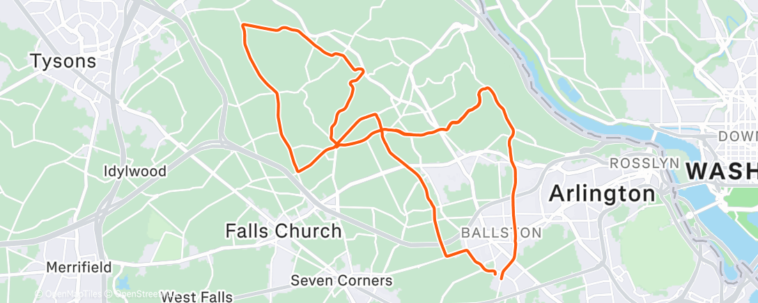 Map of the activity, Morning Ride