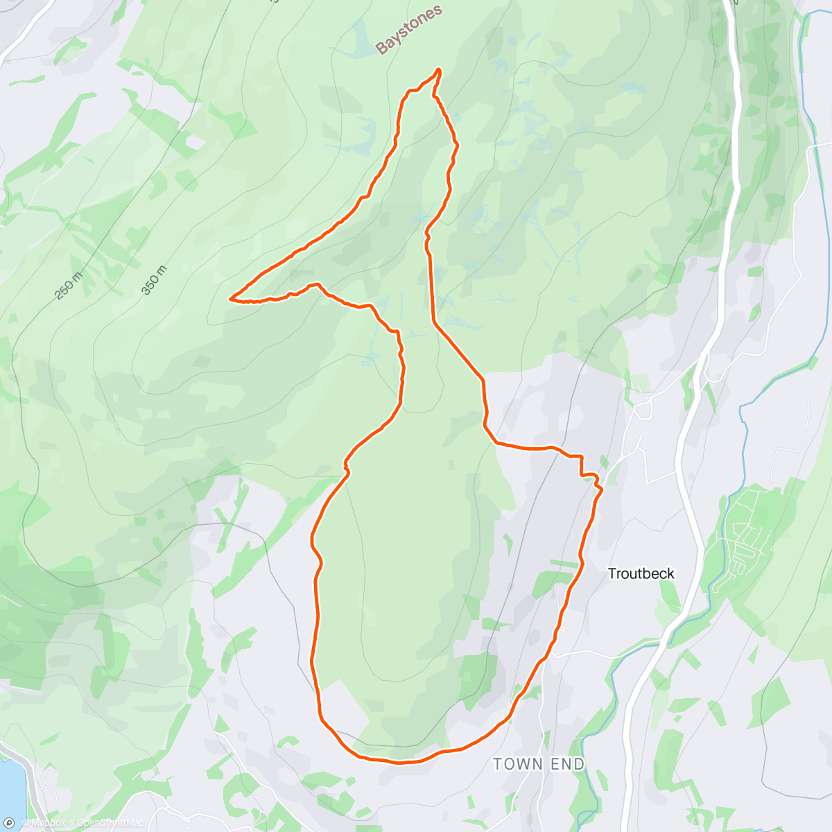 Map of the activity, Wansfell