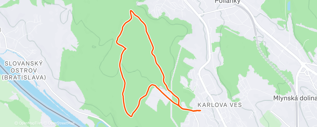 Карта физической активности (Lunch Hike)