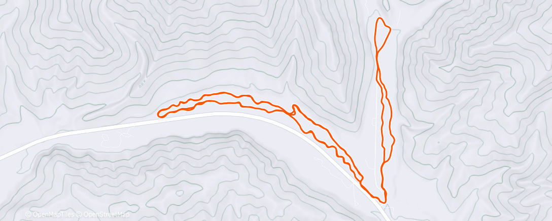 Map of the activity, Lunch Nordic Ski