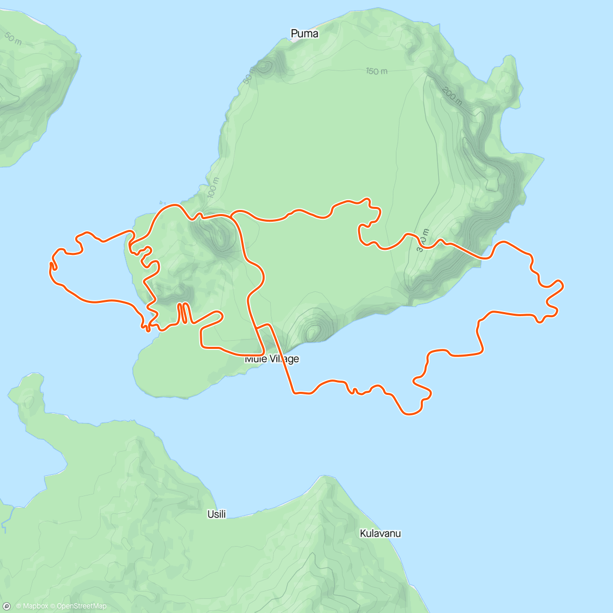 Mappa dell'attività Zwift - Triple Flat Loops in Watopia