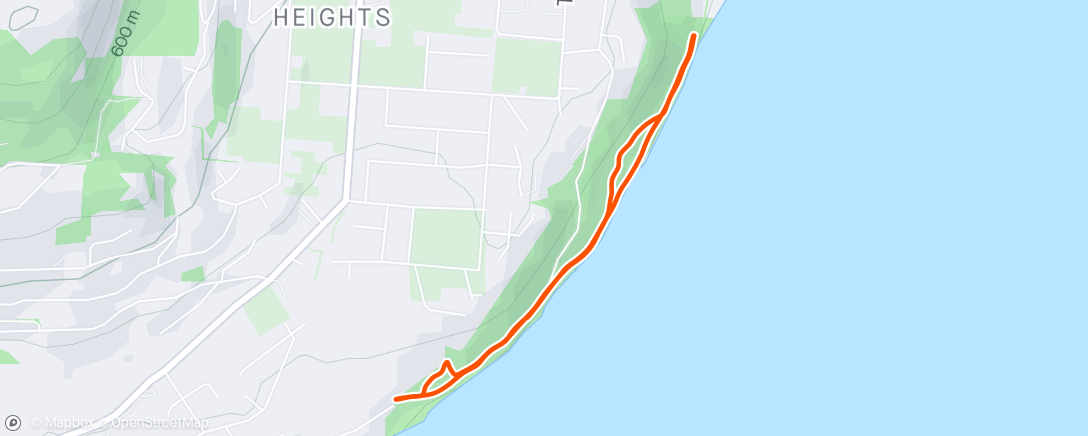 Map of the activity, Run and gym