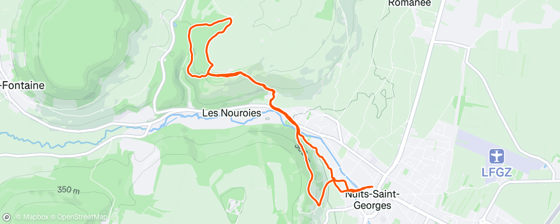 Map of the activity, Trail NSG avec Ben et Yann