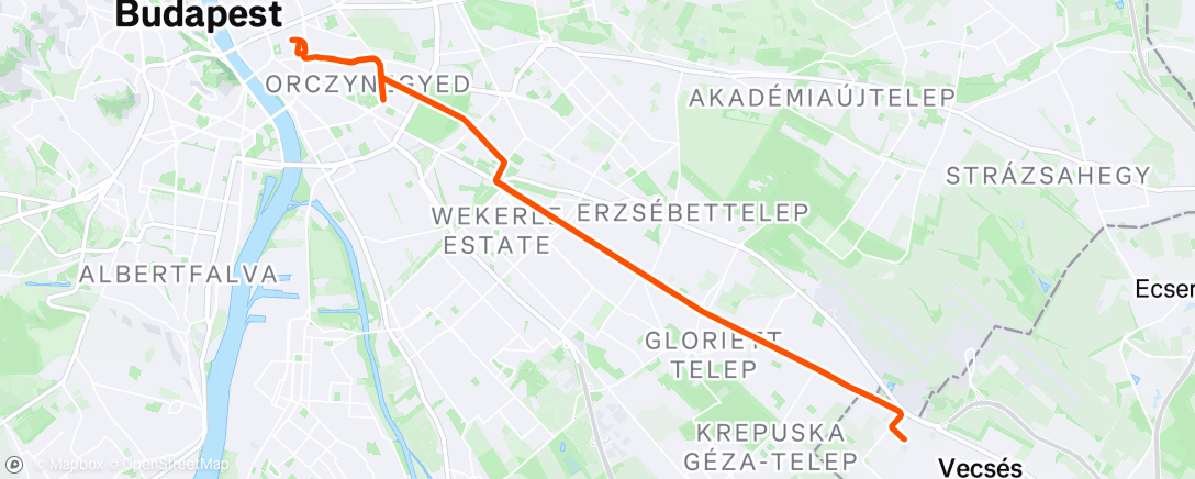 Map of the activity, Bicicleta por la mañana
