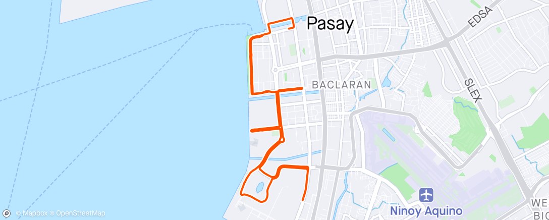Mapa de la actividad (10 mile Morning Run)