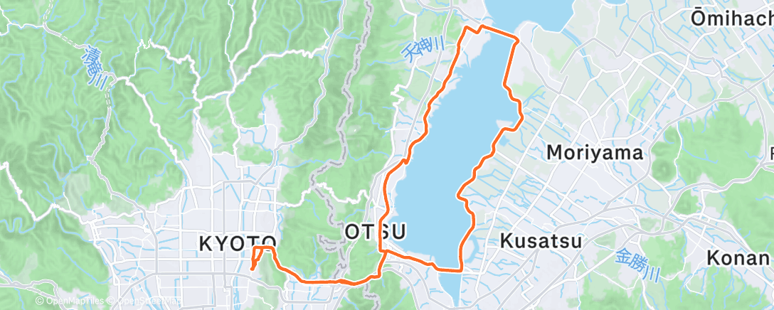 Map of the activity, パンク Flat tire