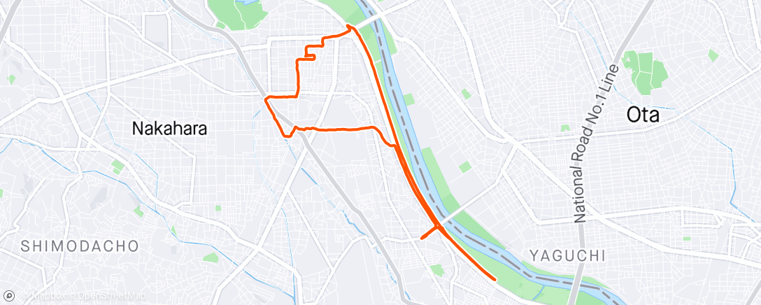 Map of the activity, 20240428 Running