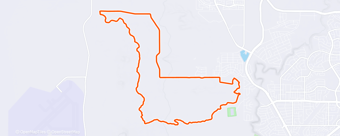 Map of the activity, Lunch Mountain Bike Ride