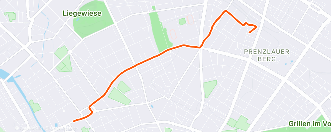 Map of the activity, Morning Ride