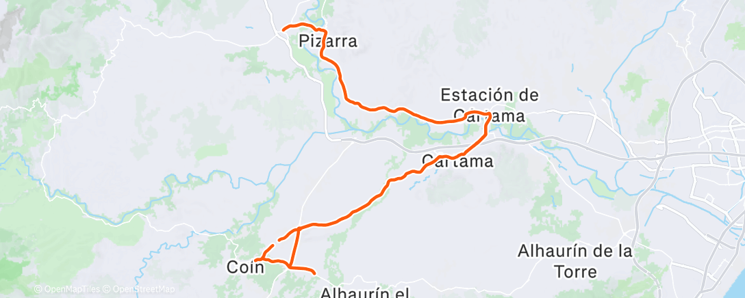 Carte de l'activité Lunch Ride